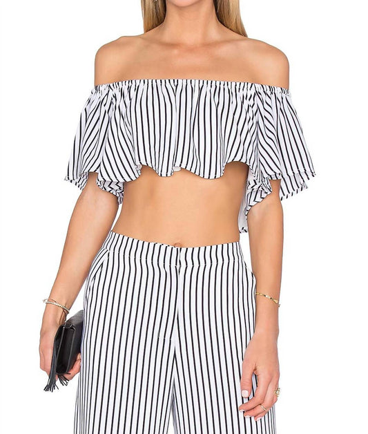 Bree Striped Crop Top