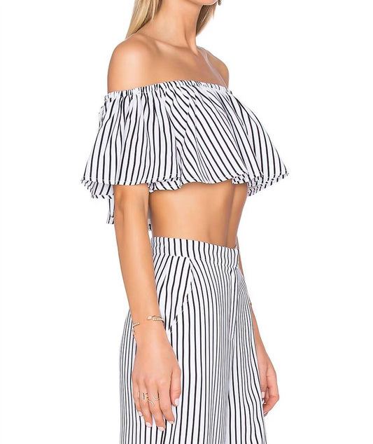 Bree Striped Crop Top
