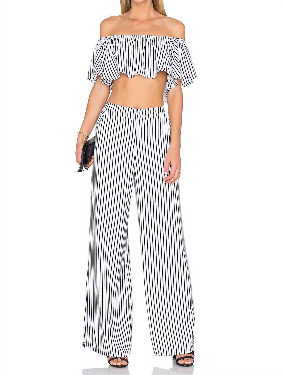 Bree Striped Crop Top