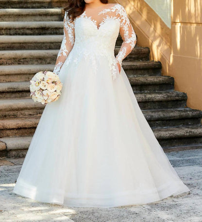 Classing A Line Wedding Gown