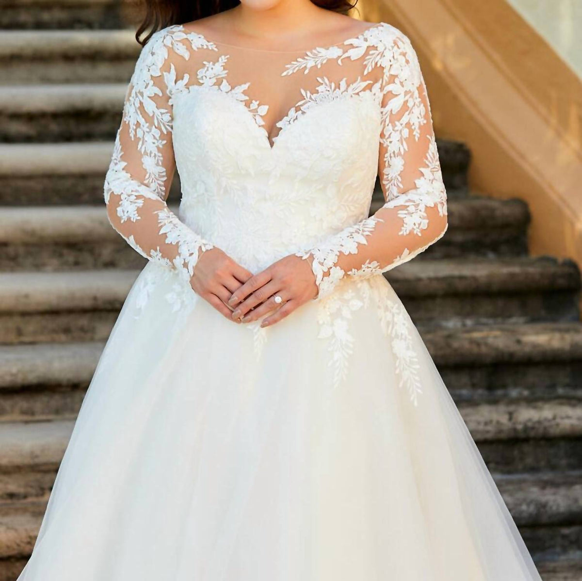 Classing A Line Wedding Gown