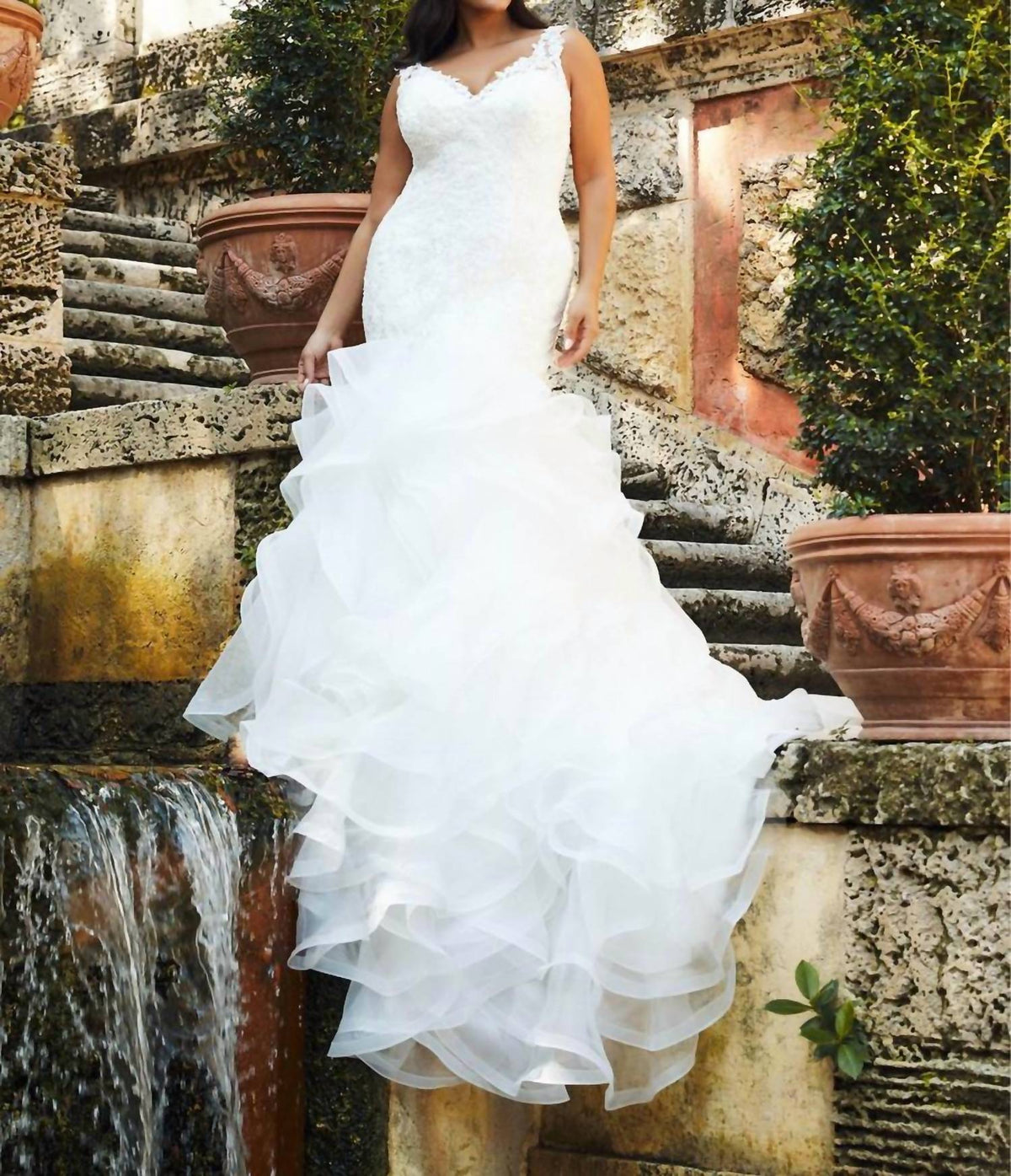 Glitzy Lace Wedding Gown