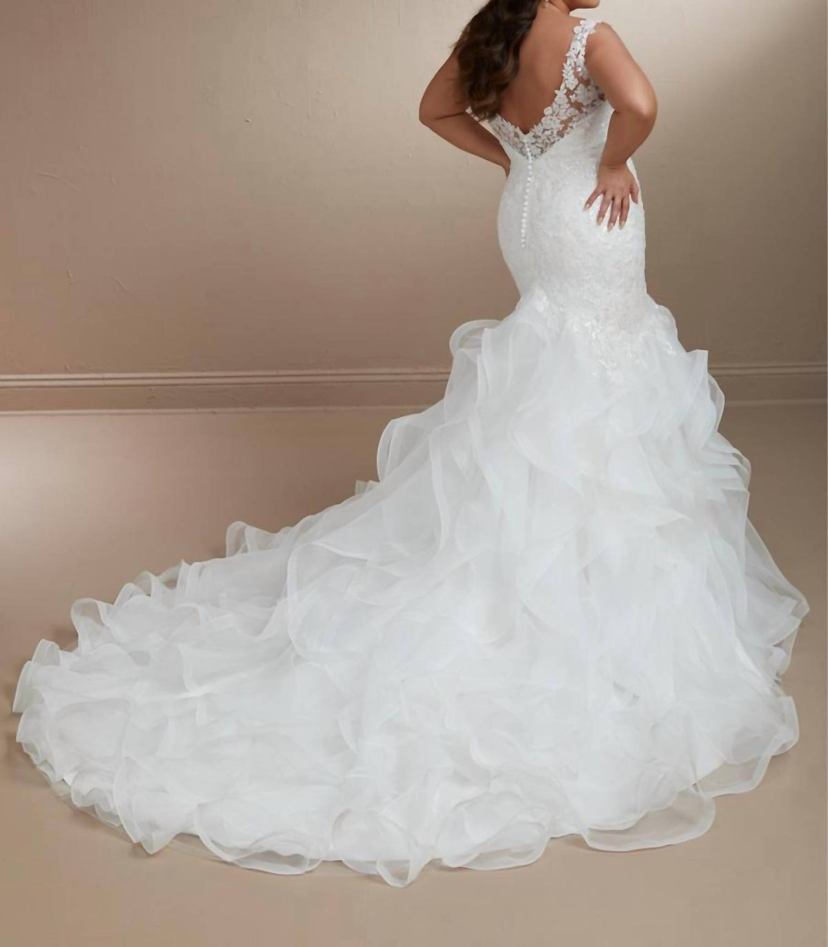 Glitzy Lace Wedding Gown