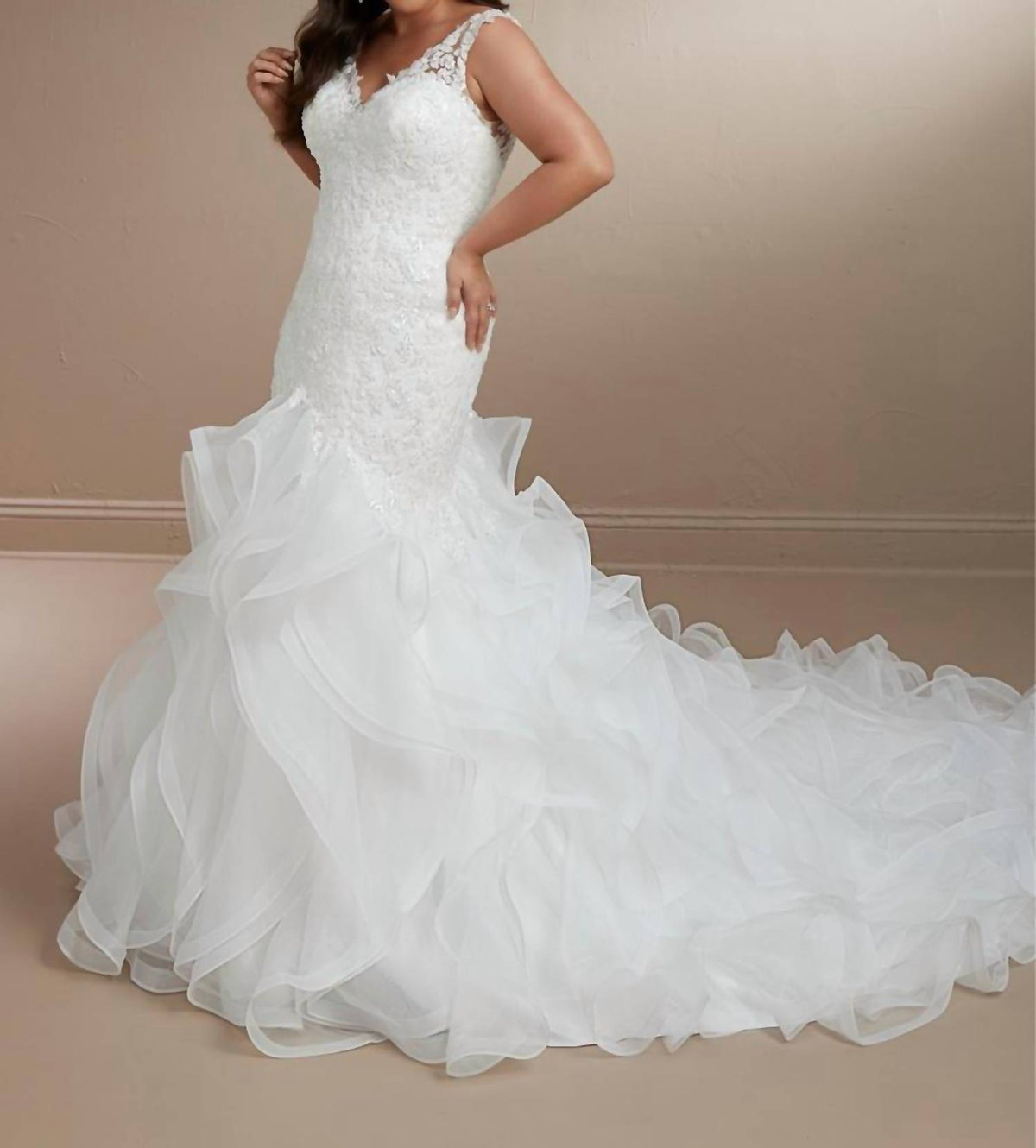 Glitzy Lace Wedding Gown