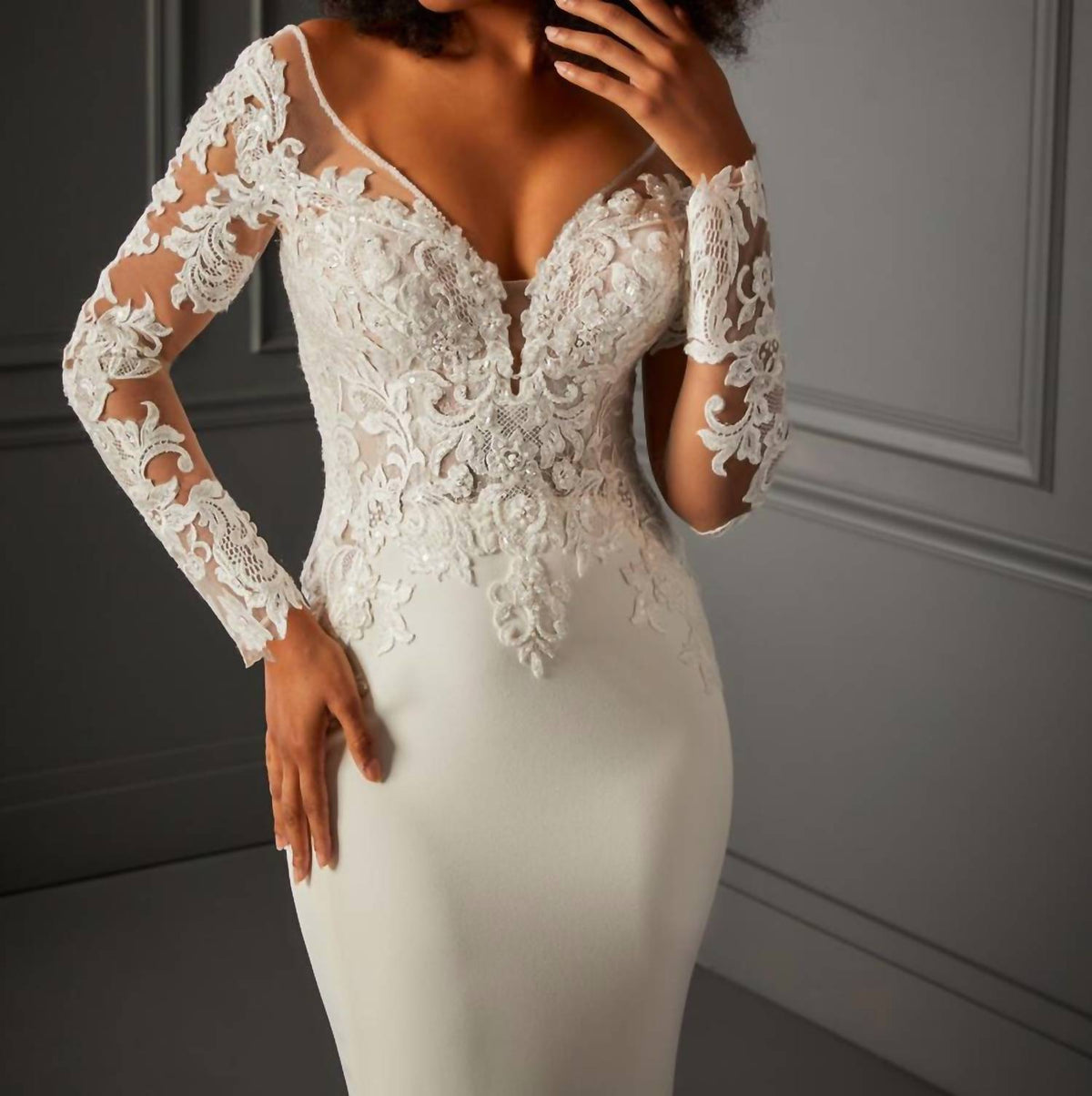 Long Sleeve Wedding Gown