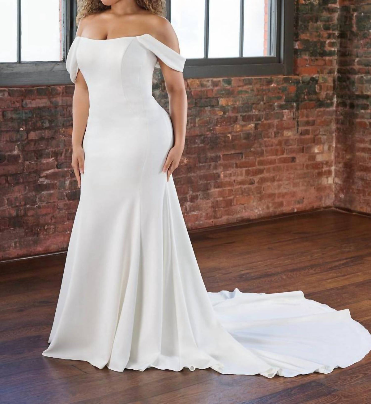 Off Shoulder Wedding Gown