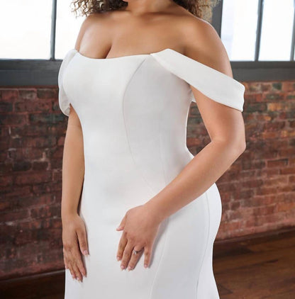 Off Shoulder Wedding Gown