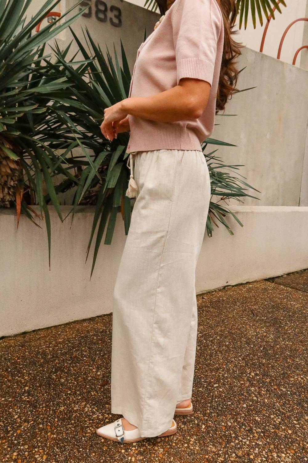 Sasha Wide Leg Drawstring Pants