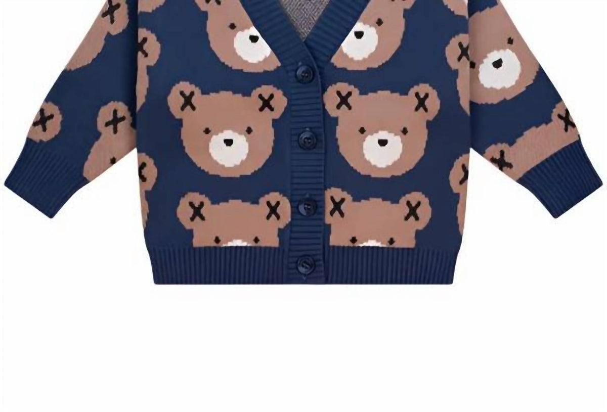 Boy's Huxbear Knit Cardigan