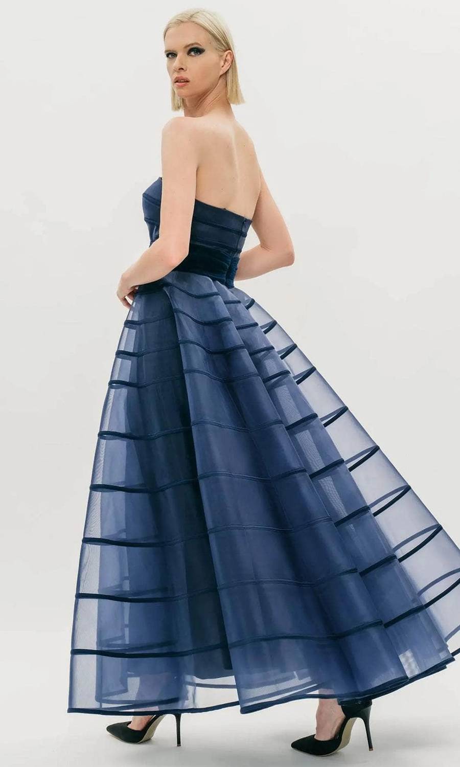 Strapless A-line Prom Dress