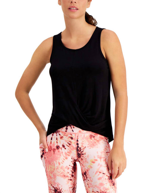 Activewear Twist-front Sleeveless Top