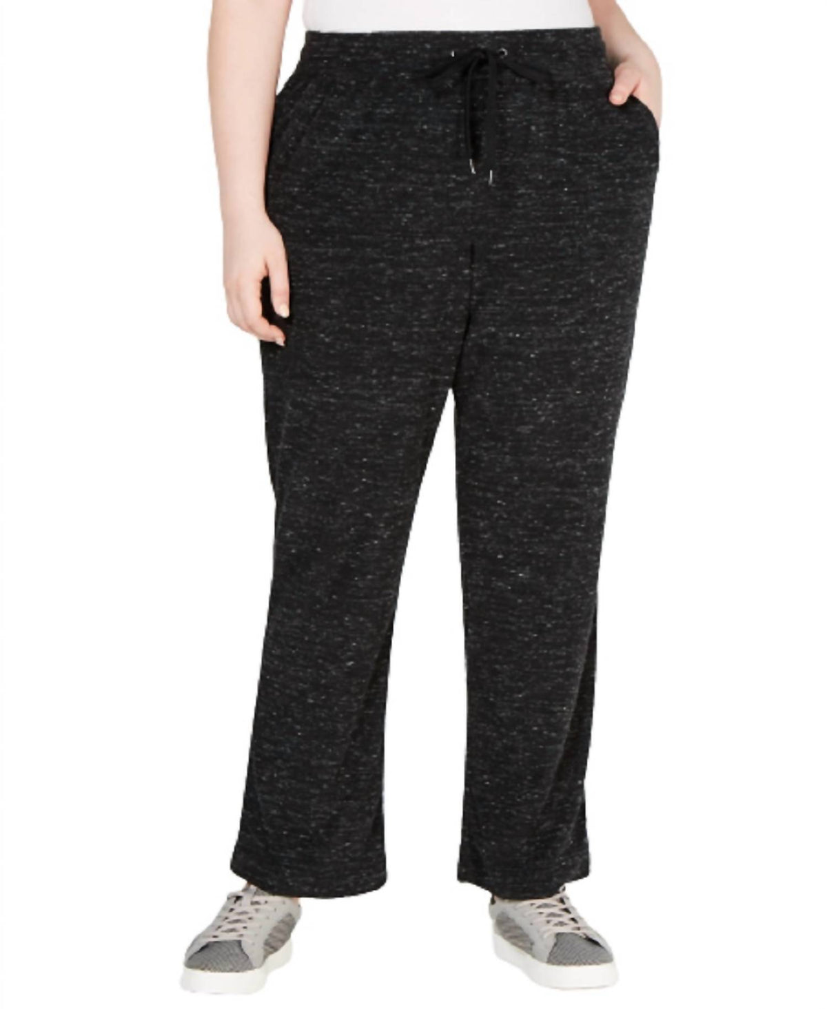 Space Dyed Wide Leg Pants - Plus