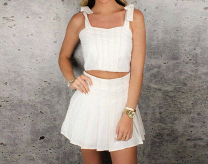 Eyelet Tank Top