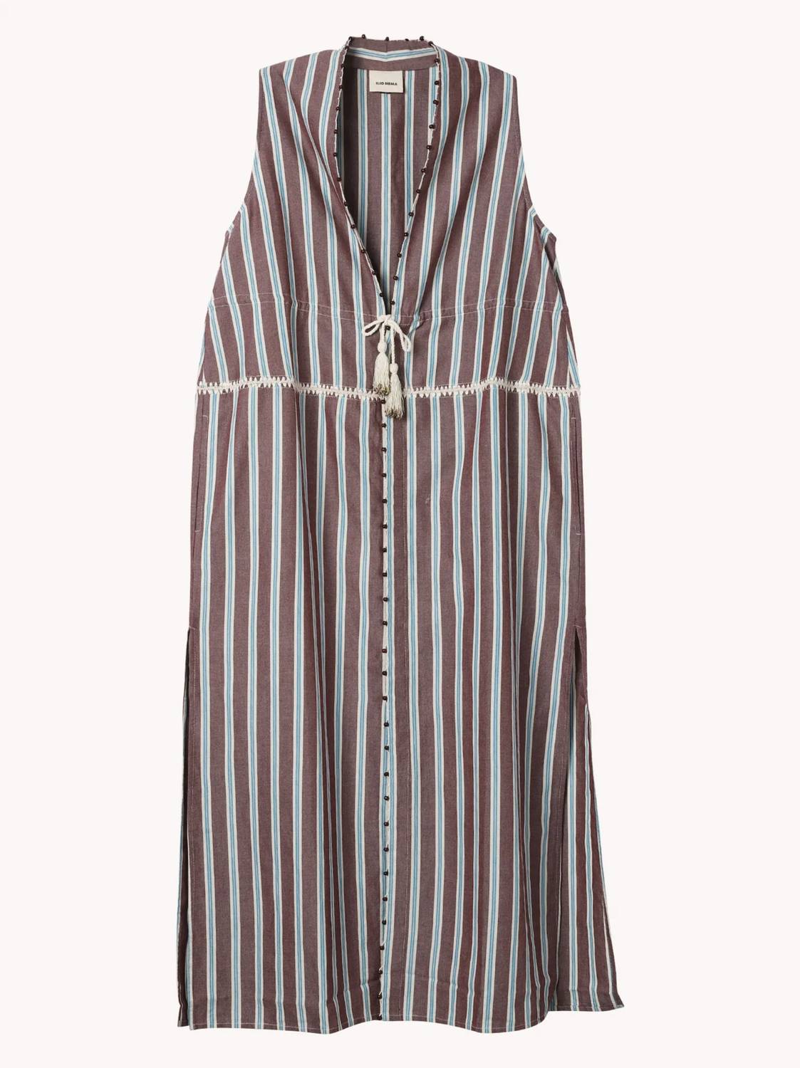 Babylon Deep V-neck Midi Dress