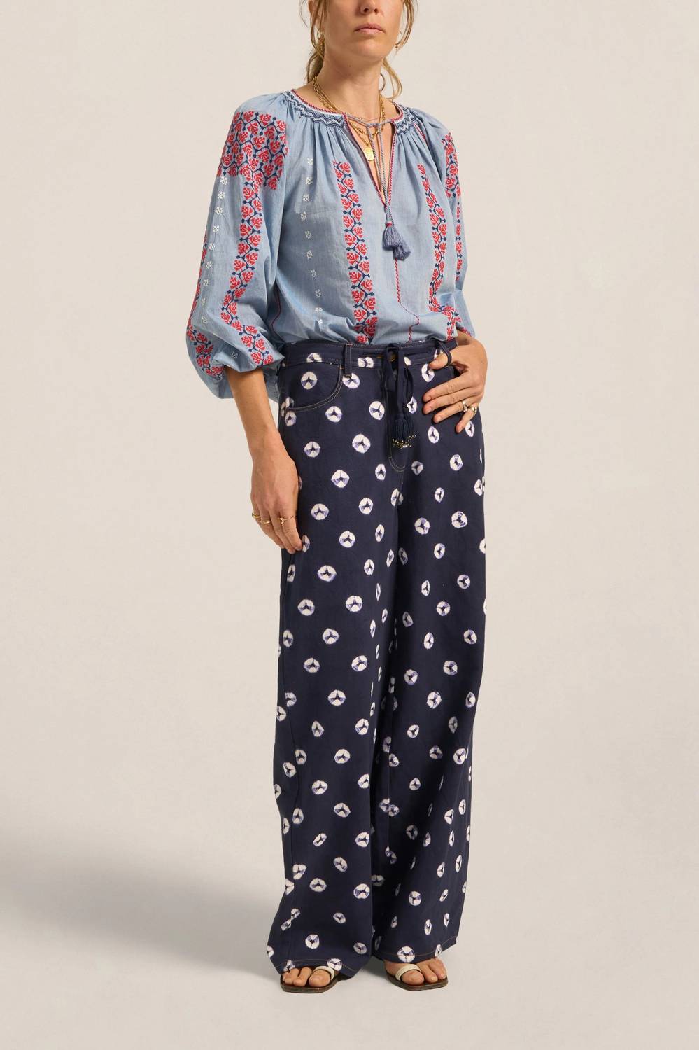 Helle 3/4 Sleeve Blouse