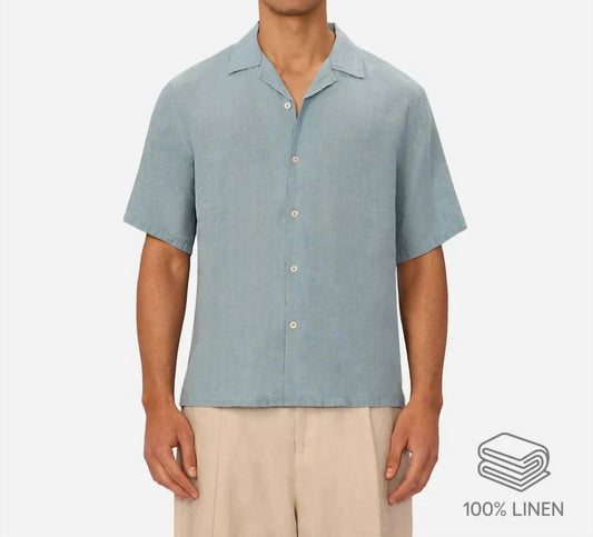 Men's St. Martins Linen Short Sleeve Shirt