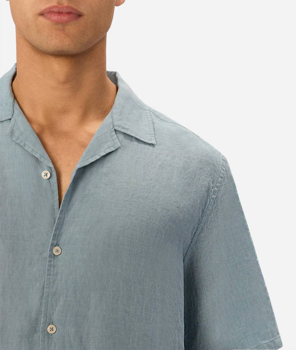 Men's St. Martins Linen Short Sleeve Shirt