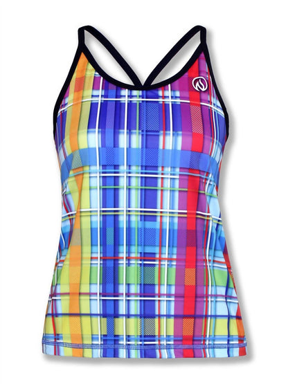 Rainbow Plaid Camisole