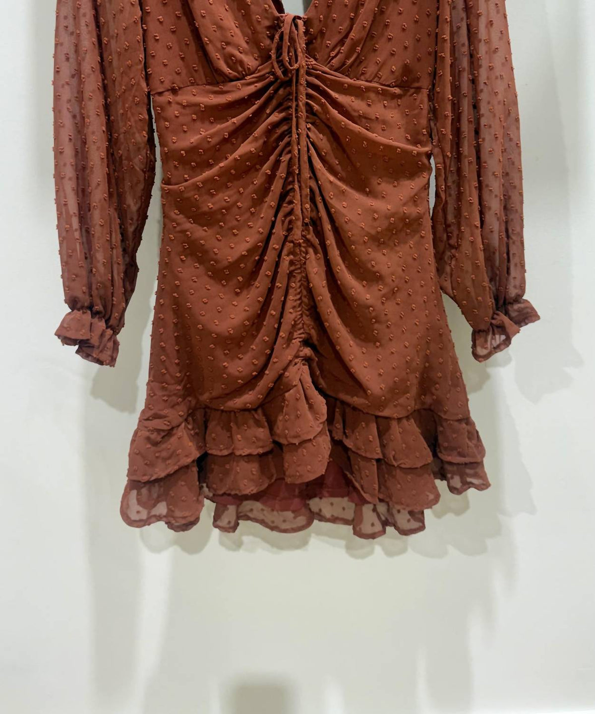 Women's Shirred Mini Dress