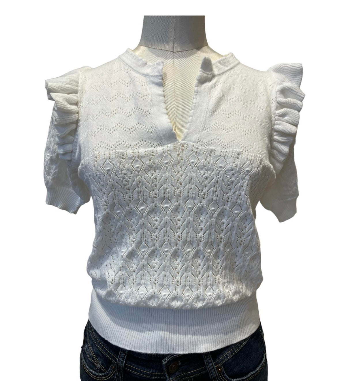Kizzy Short Sleeve Vee
