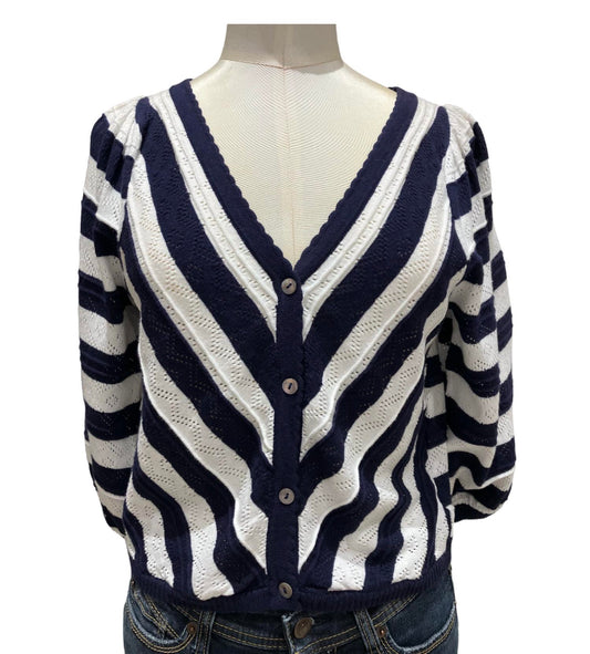 Red Stripe Cardigan