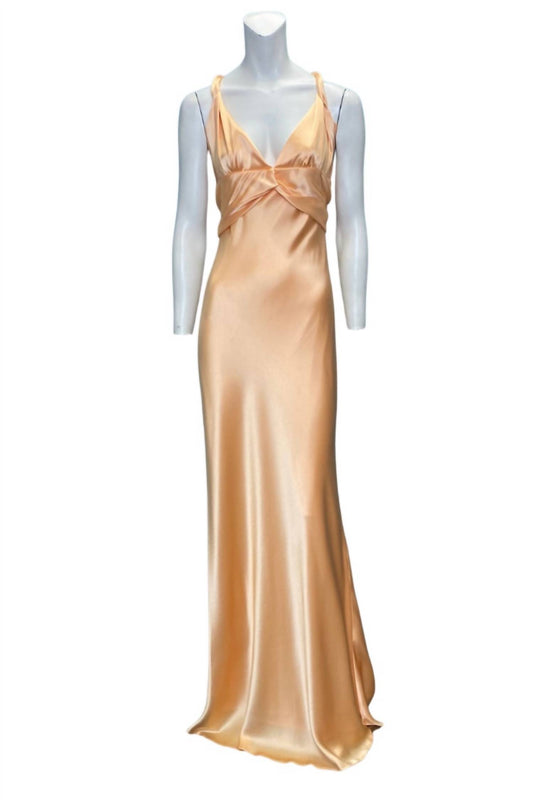Satin Evening Gown