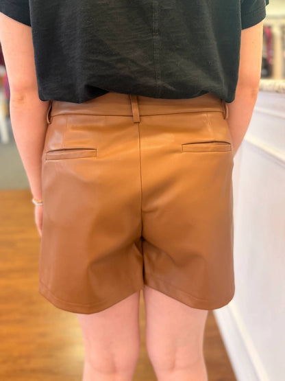 Hadley Faux Leather Shorts