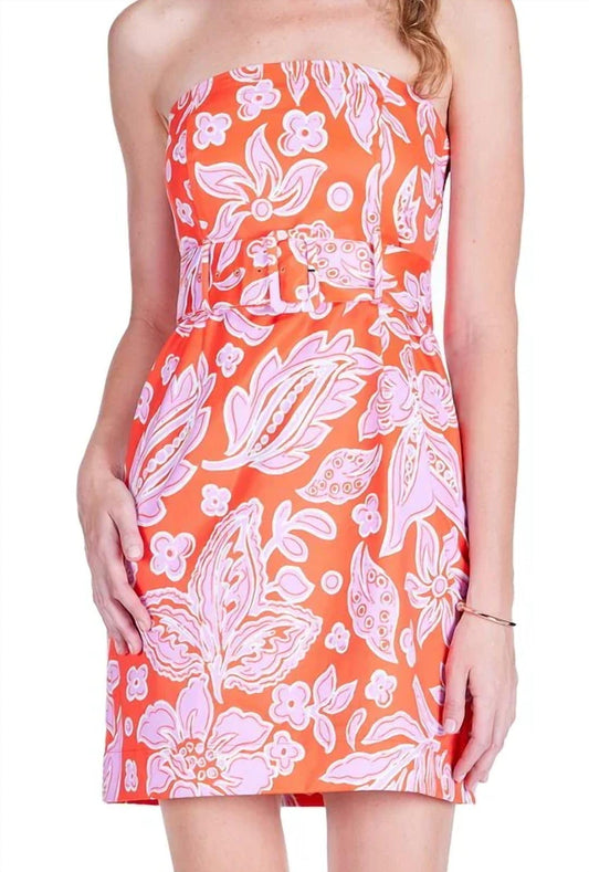 Trista Tube Strapless Dress With Belt