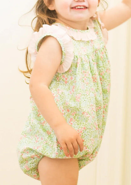 Baby Girl's Rosie Floral Bubble Onesie