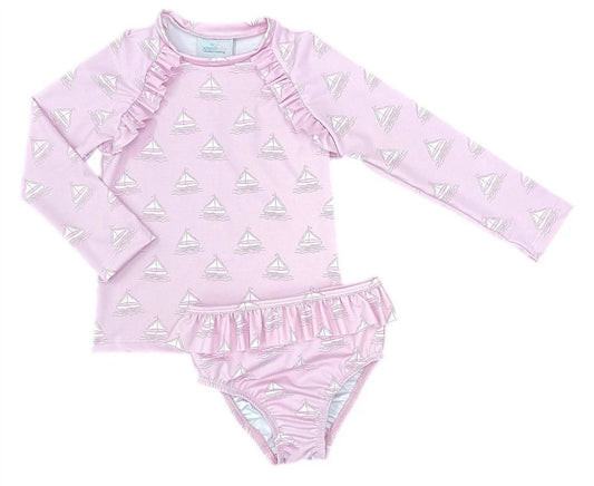 Girls Charlotte Rash Guard Set
