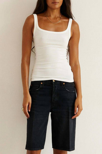 Undershirt Rib Tank Top