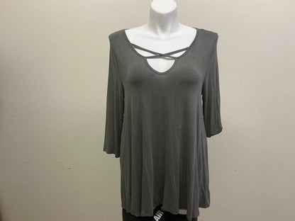 Women's Long Sleeve Shirt With Cross In Front