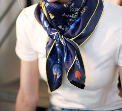 Women's Amazon Rainforest Journey Double Sided Silk Scarf
