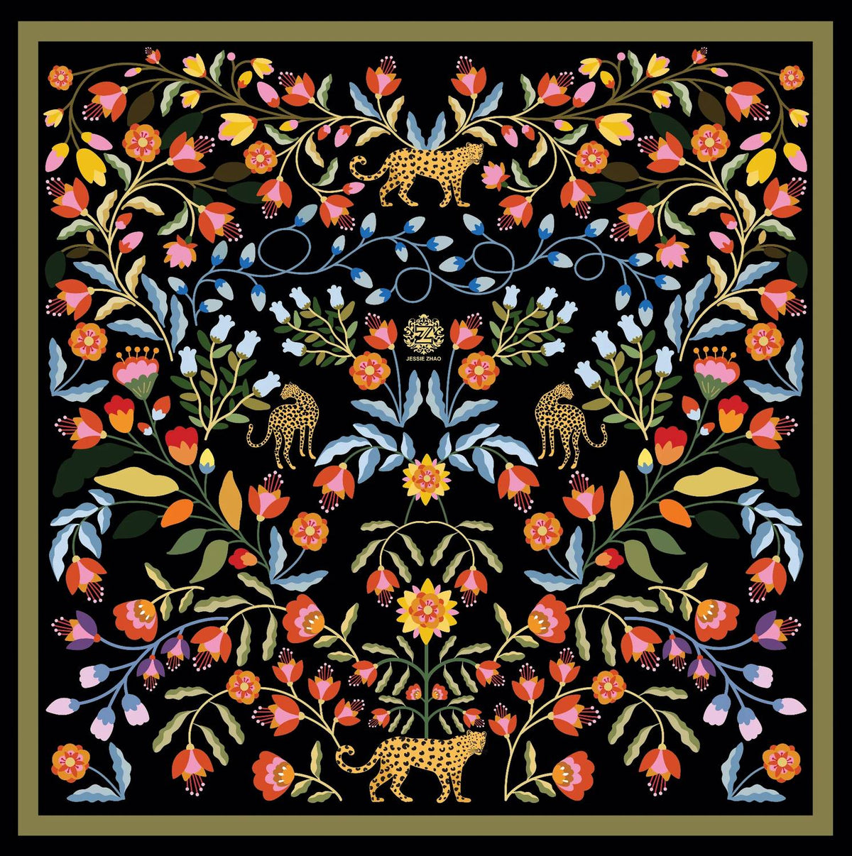 Women's Night Imagination Double Sided Silk Scarf