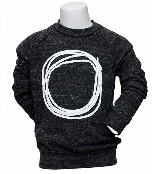 JOAHLOVE Kids Circle Faux Cashmere Sweater in Grey
