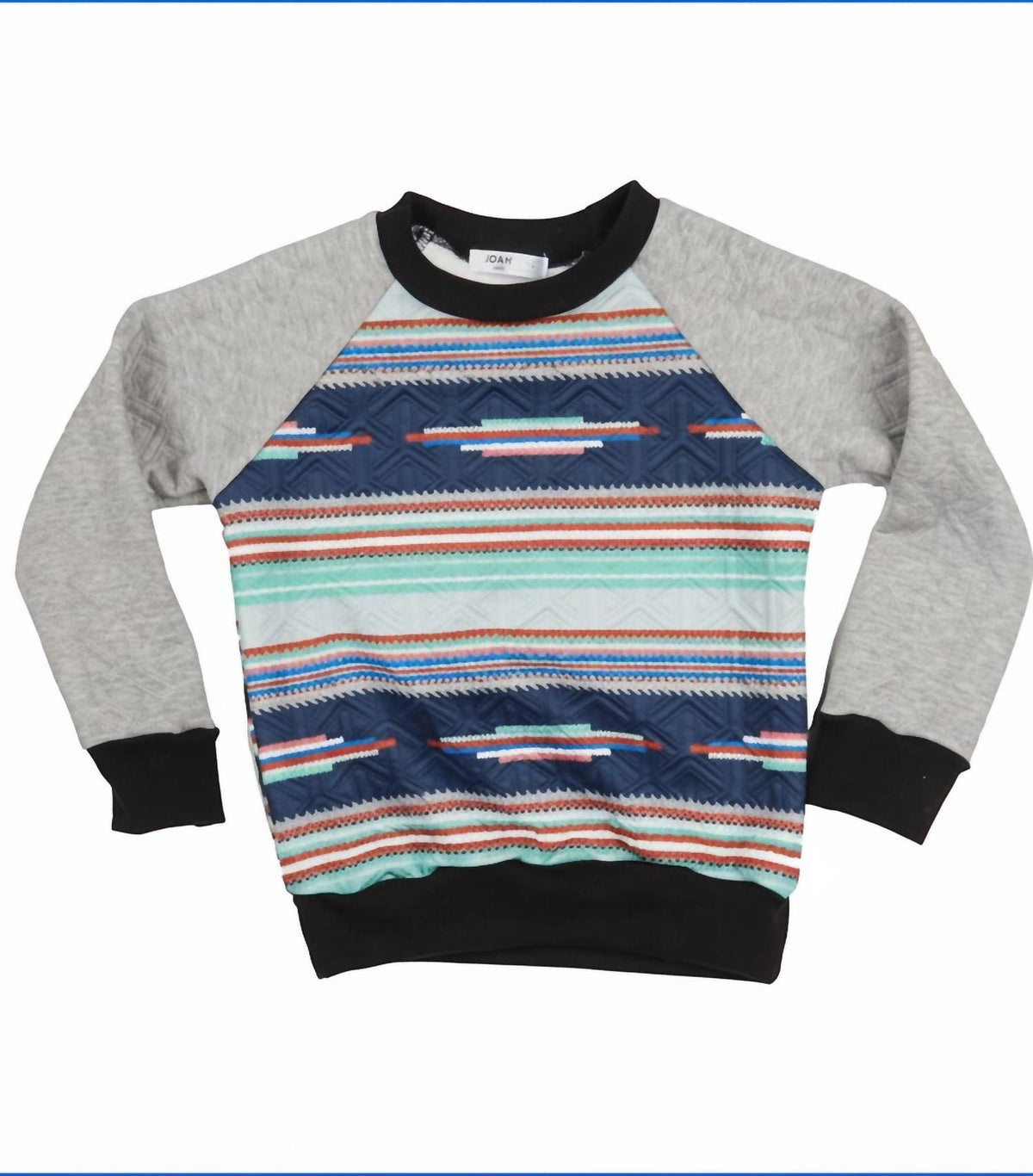 JOAHLOVE Kids Gordon Quilted Sweatshirt in Multi