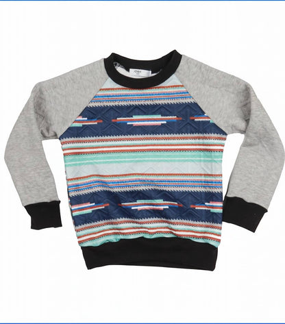 JOAHLOVE Kids Gordon Quilted Sweatshirt in Multi