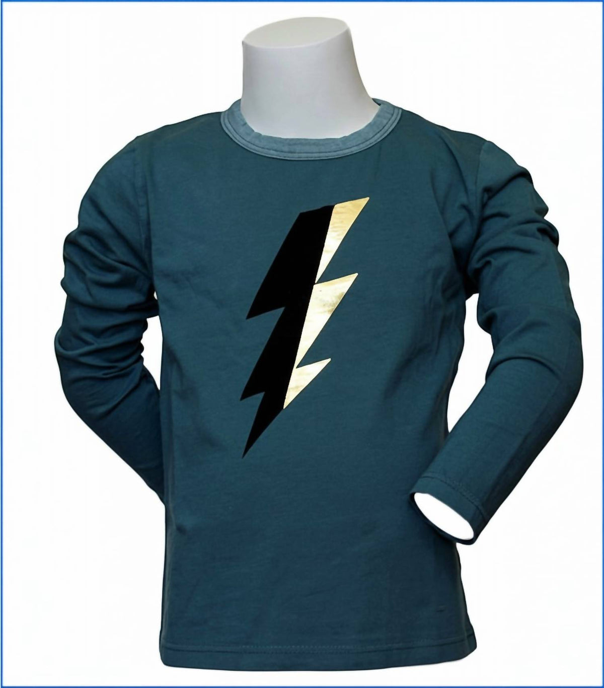 JOAHLOVE Kids Long Sleeve Bolt T-shirt in Green