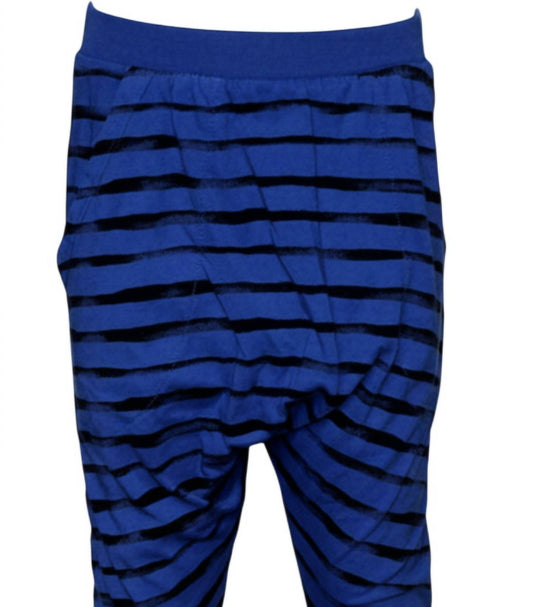 JOAHLOVE Kids Stripe Harem Pants in Blue - view 2