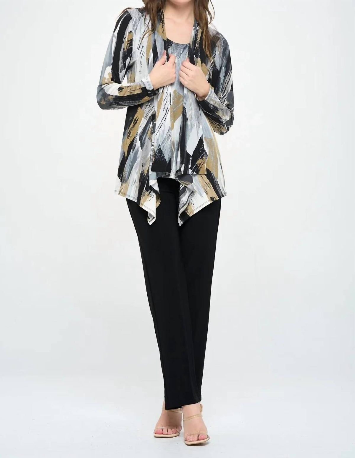 Paint The Night Away Opne Front Cardigan