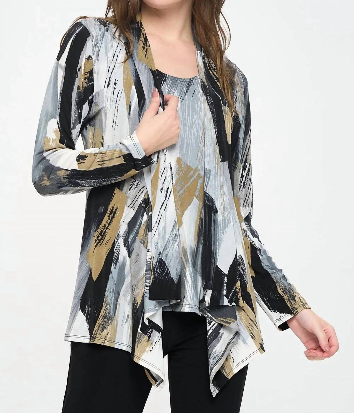 Paint The Night Away Opne Front Cardigan