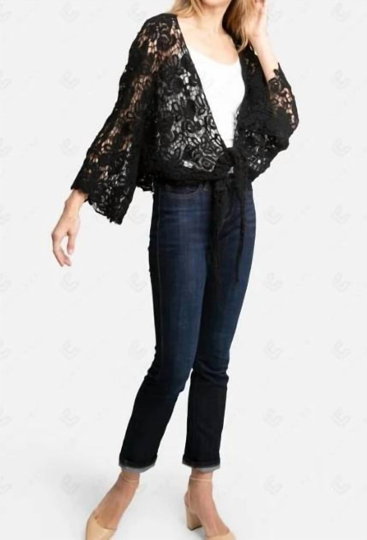 Crochet Tie Front Cover Up