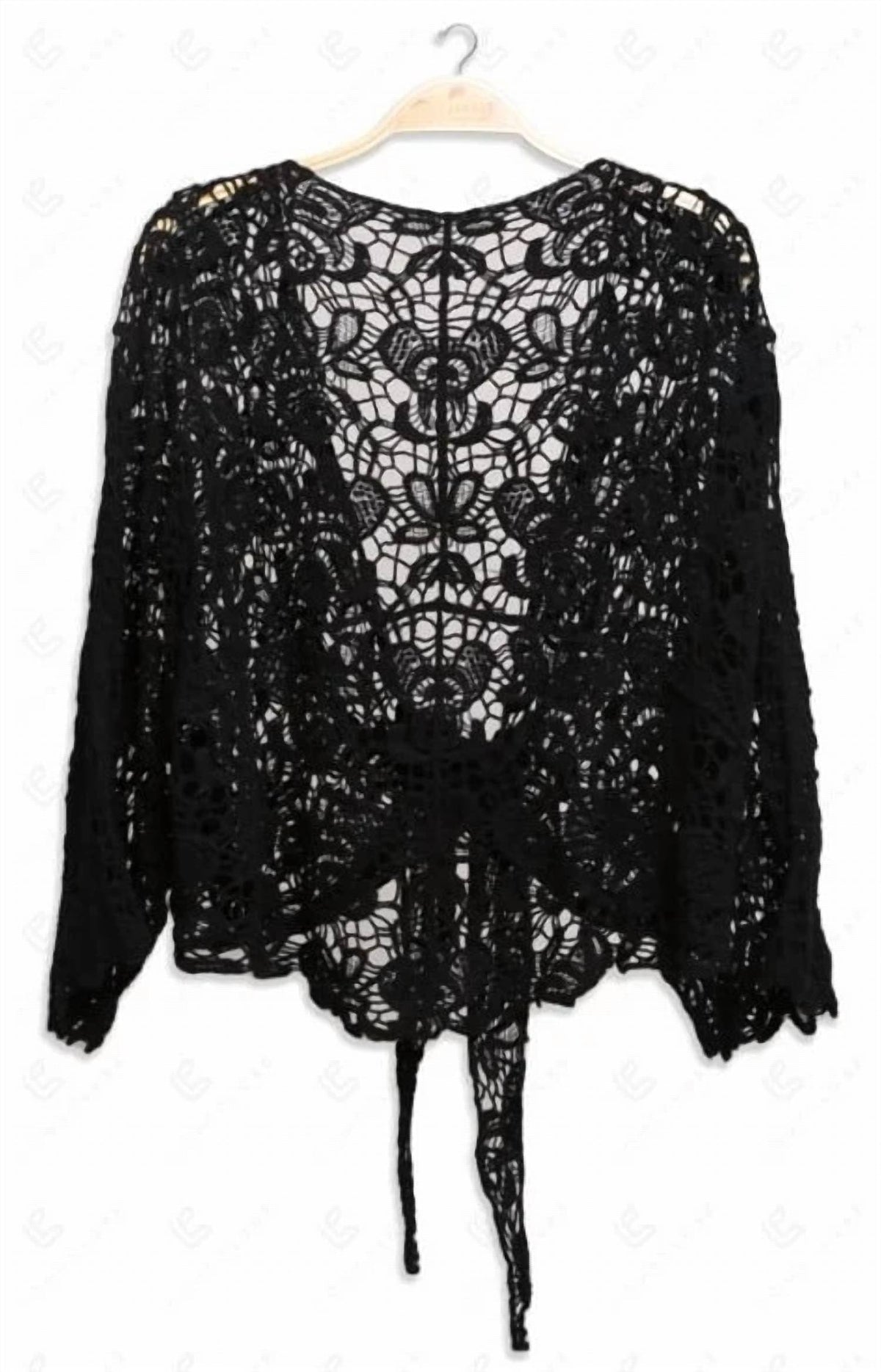 Crochet Tie Front Cover Up