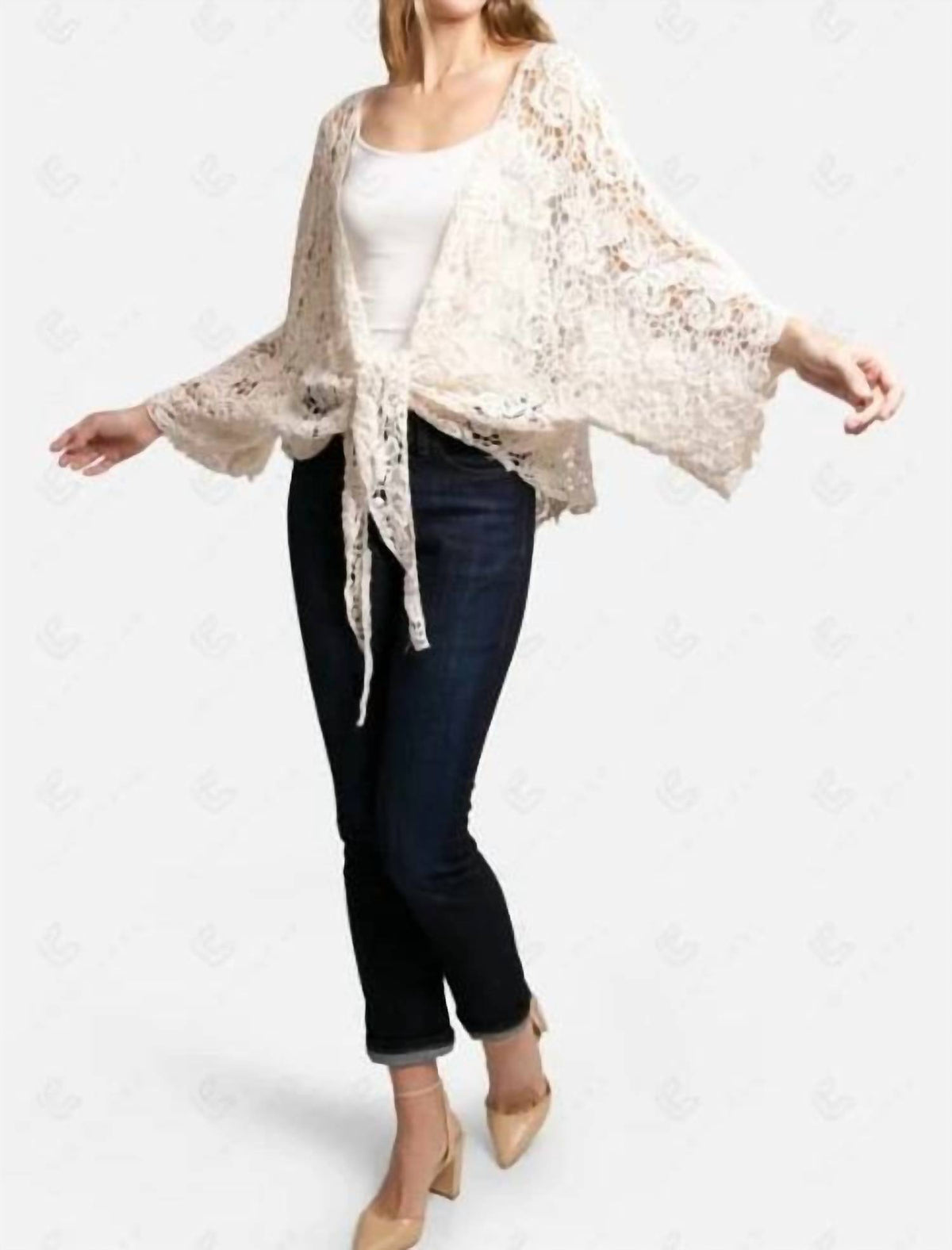 Crochet Tie Front Cover Up
