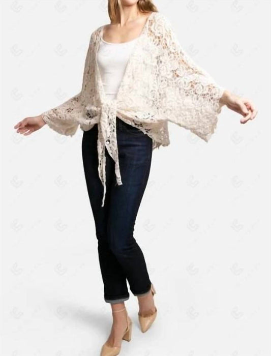 Crochet Tie Front Cover Up