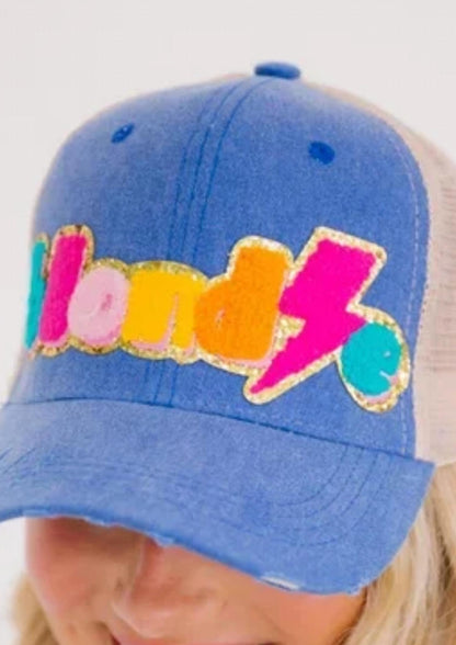 Blondie Terry Letter Patch Hat