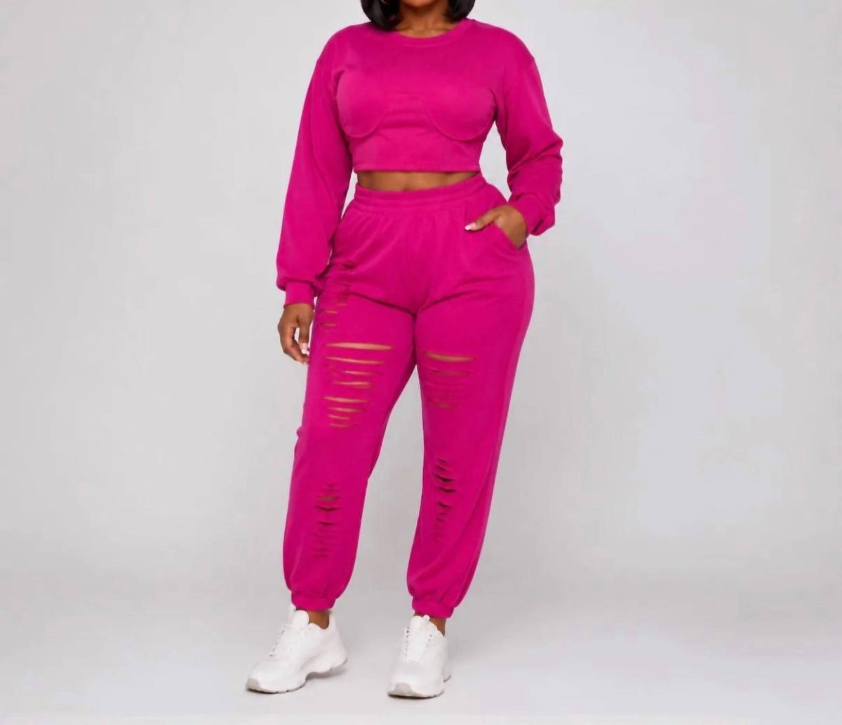 Laser Cut Jogger Set