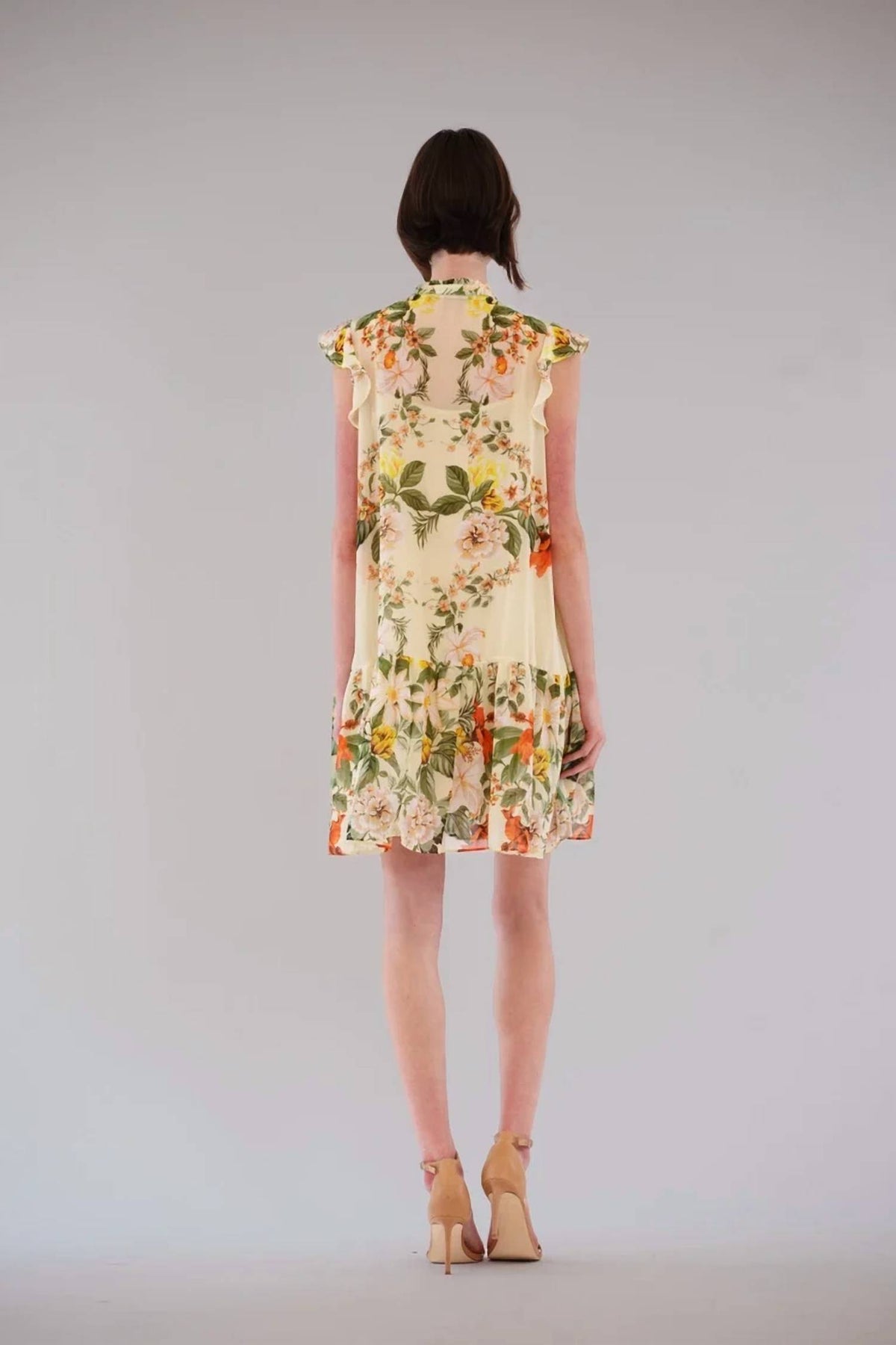 Midi Dress With Self Tie