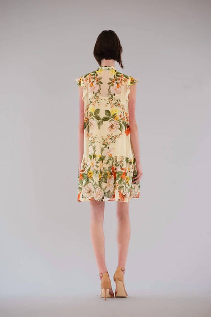 Midi Dress With Self Tie