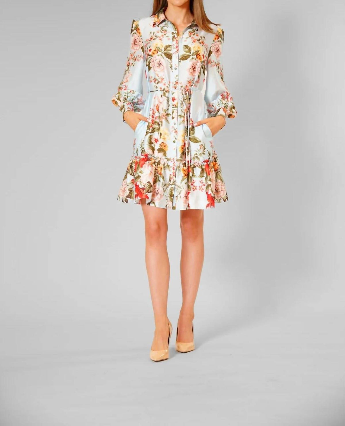 Printed Shirt Dress